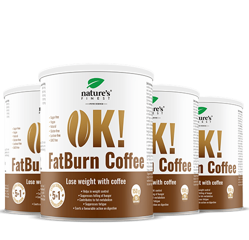 100% FatBurn Coffee | 4x OK!FatBurn® | With ID-Alg® and L-Carnitine | Best Weight Loss products UK | by Nature's Finest.