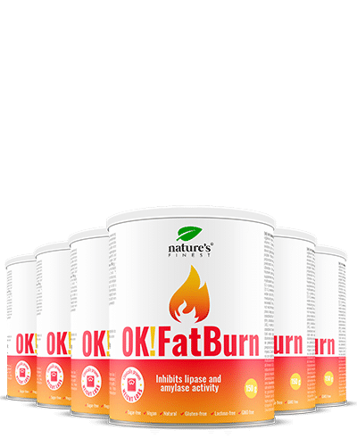 100% FatBurn Drink | 6x OK!FatBurn® | With ID-Alg® and L-Carnitine | Best Fat Burners UK | by Nature's Finest.