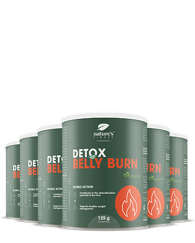 100% Belly Burn + DETOX | Pack of 6 | Organic | Best Weight Loss drink | vegan weight loss product | by Nature's Finest.